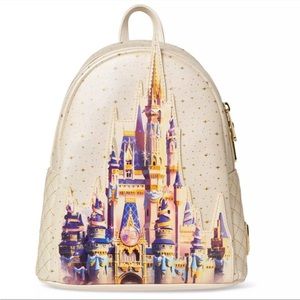 Walt Disney World 50th Anniversary Cinderella’s Castle Loungefly Mini Backpack